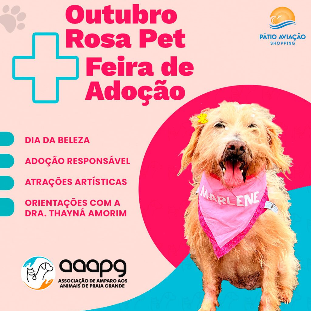 Outubro Rosa Pet e Feira de Adoção