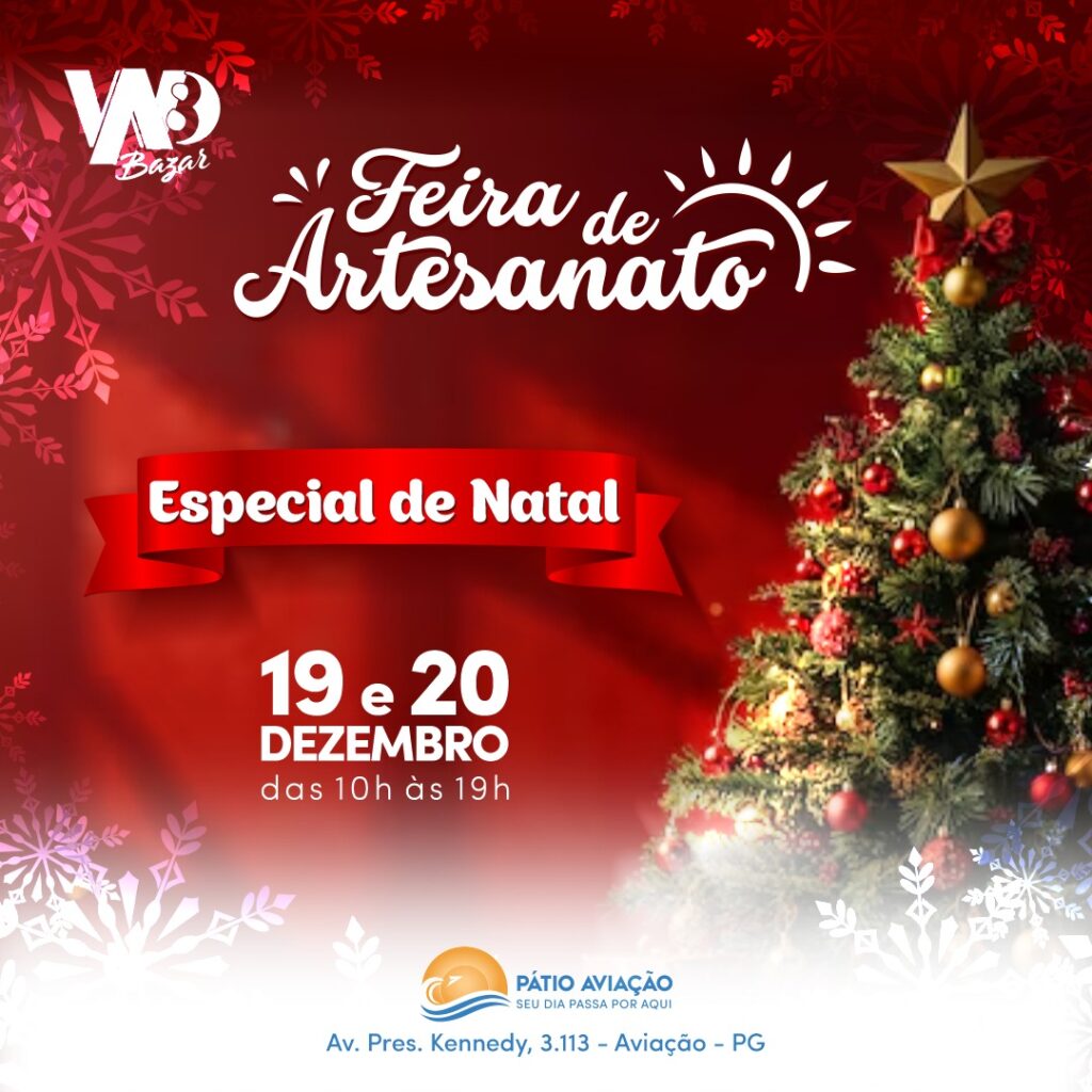 Feira de Artesanato – 19 e 20/12