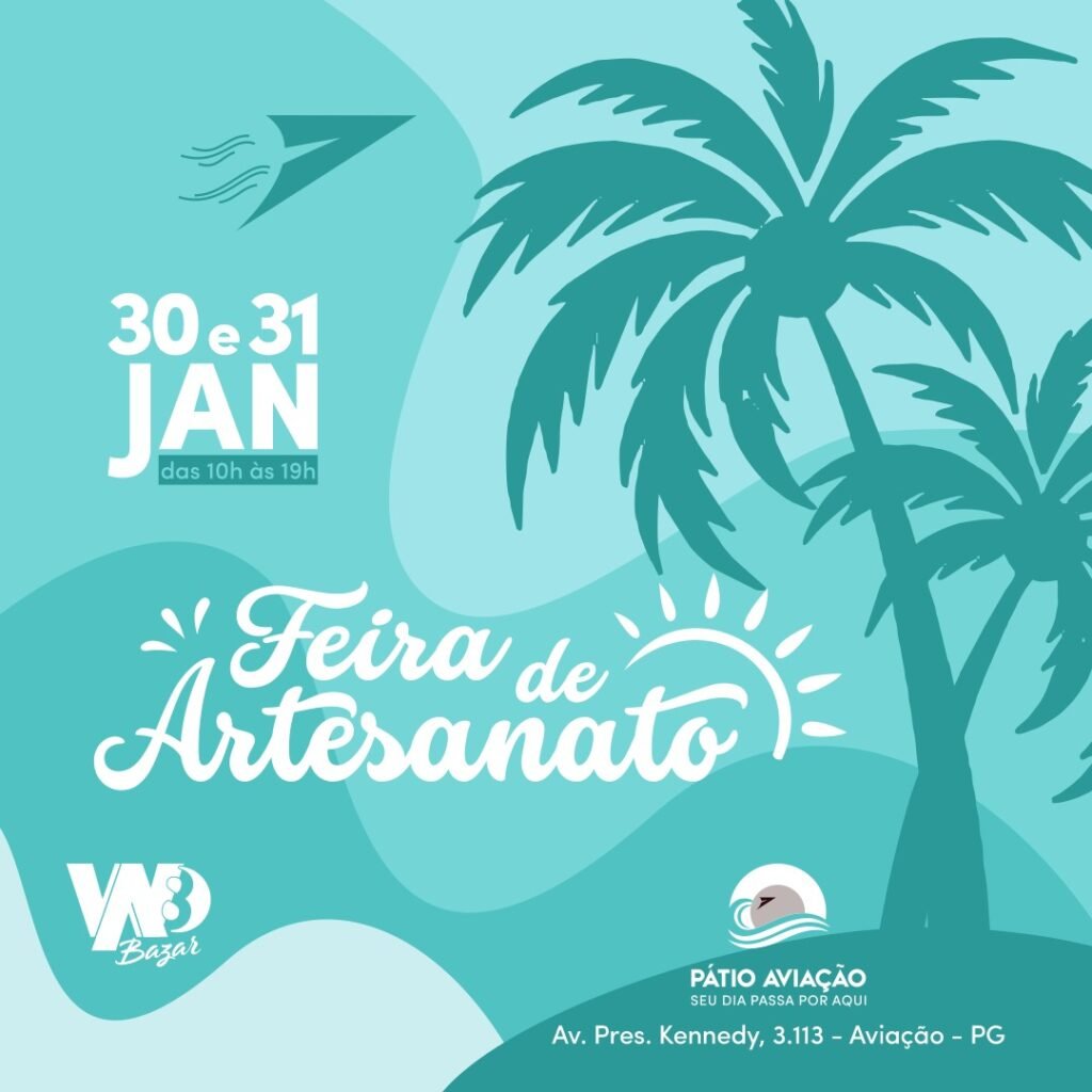 Feira de Artesanato – 30 e 31/01